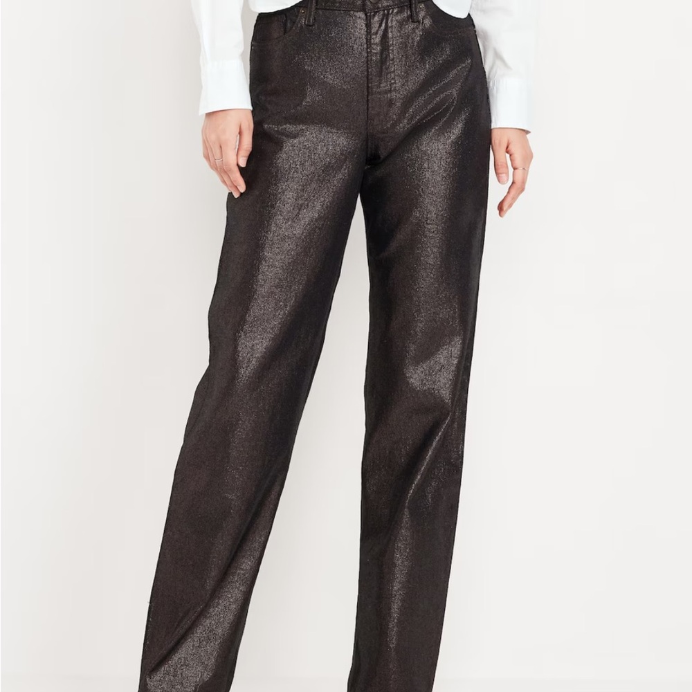 Metallic Bronze Pants